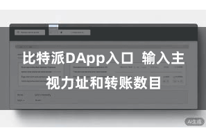 比特派DApp入口  输入主视力址和转账数目