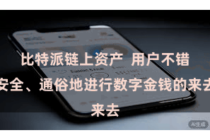 比特派链上资产  用户不错安全、通俗地进行数字金钱的来去