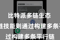 比特派多链生态  而多链技能则通过构建多条平行链